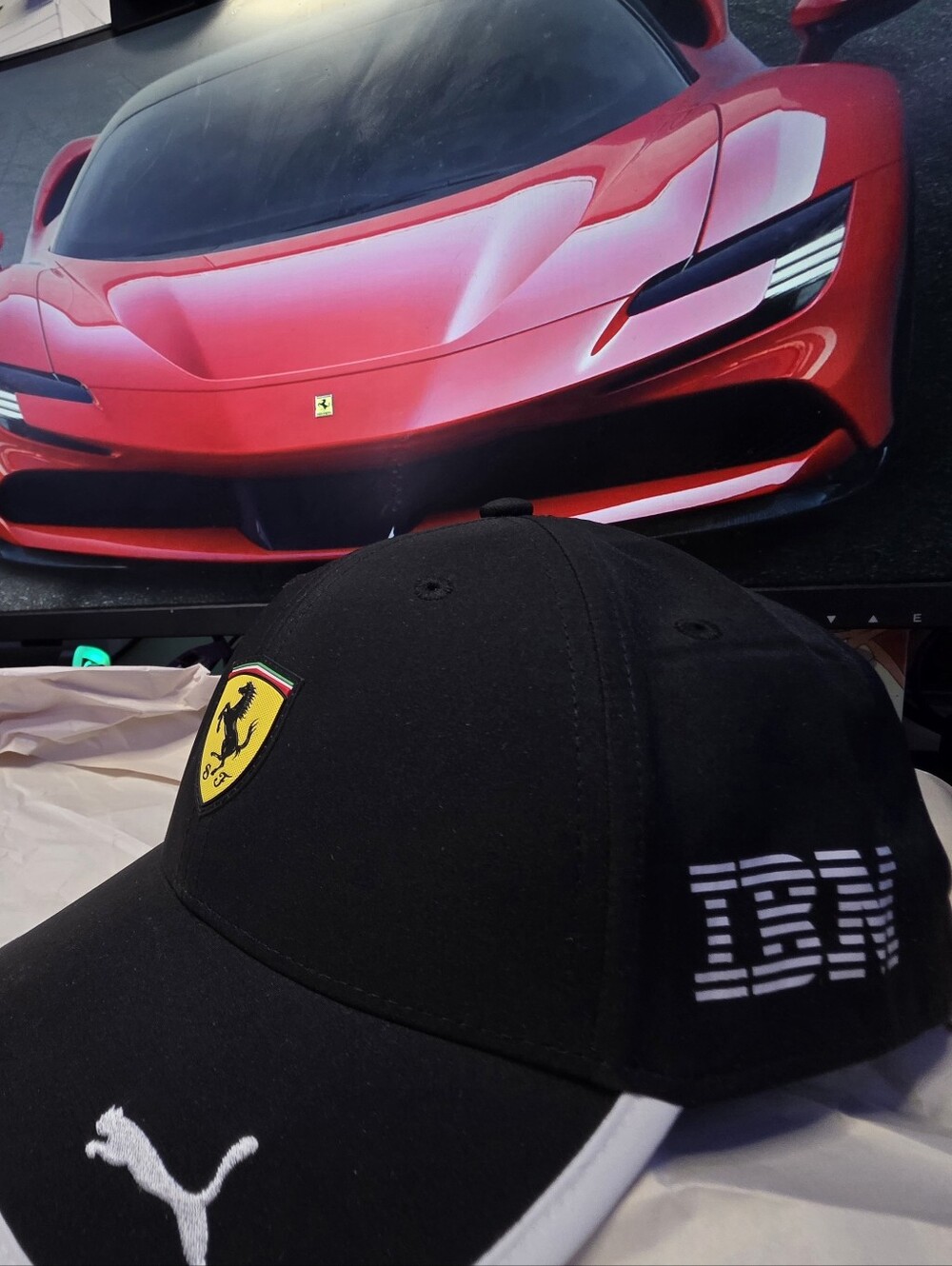 *Rare* Unreleased Team-Issue Scuderia Ferrari IBM x PUMA Cap